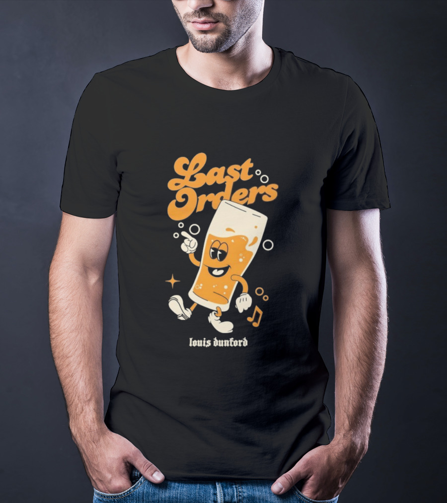 Louis Dunford Last Orders Be Lucky Animated Beer Glass T-Shirt