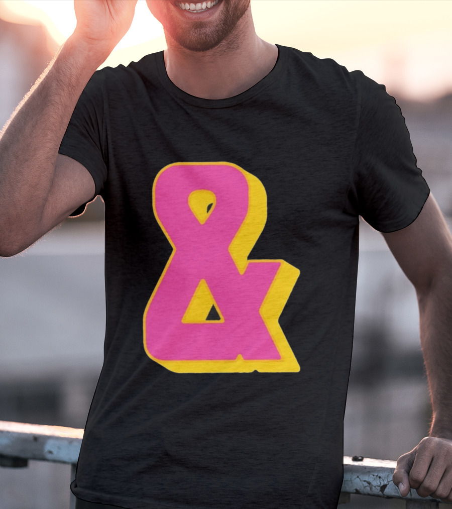 Bastille Presents Faded Ampersand Retro Style T-Shirt