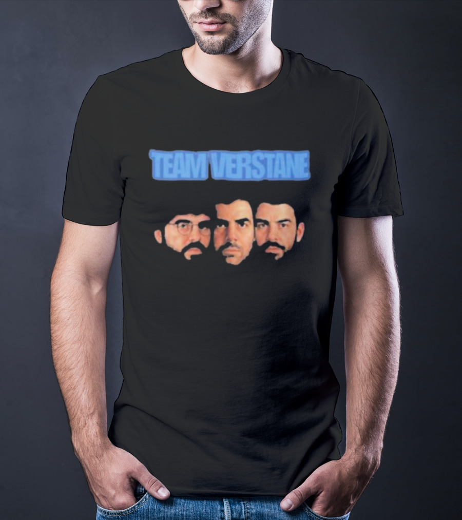 Team Verstane Faces With Three Characters T-Shirt