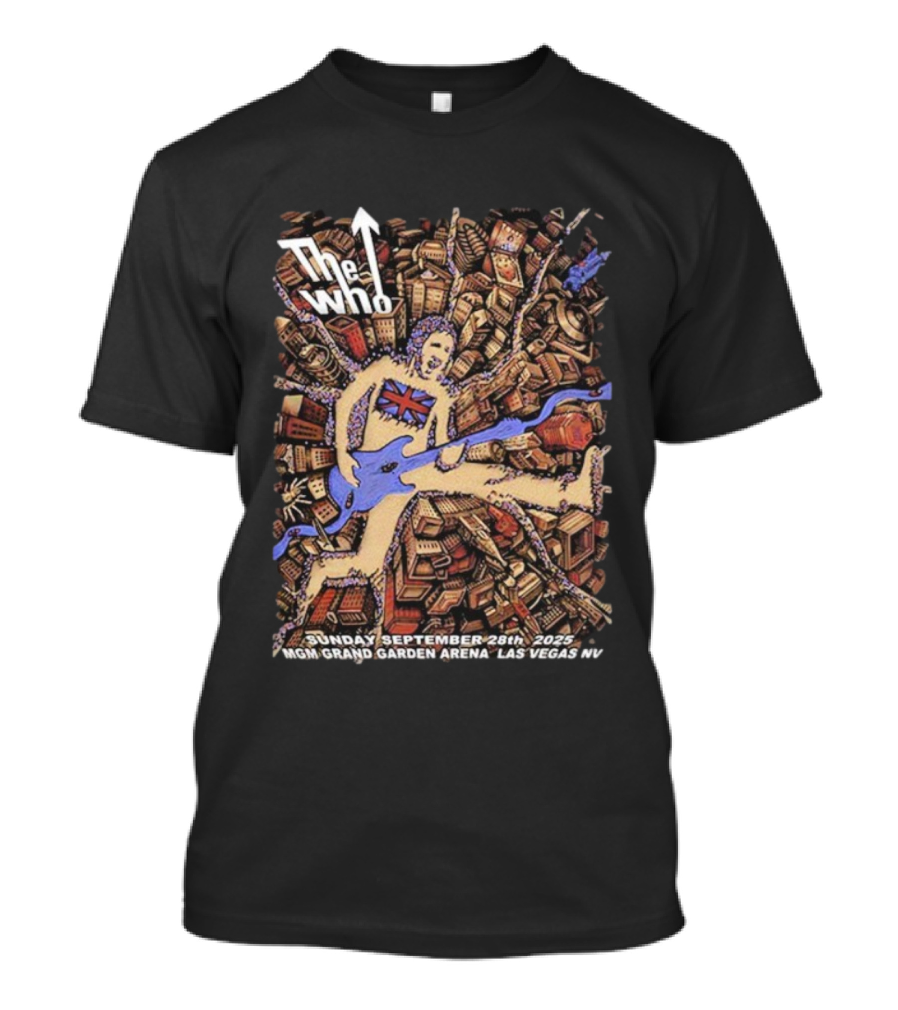 The Who Live At MGM Grand Garden Arena Las Vegas September 28 2025 T-Shirt