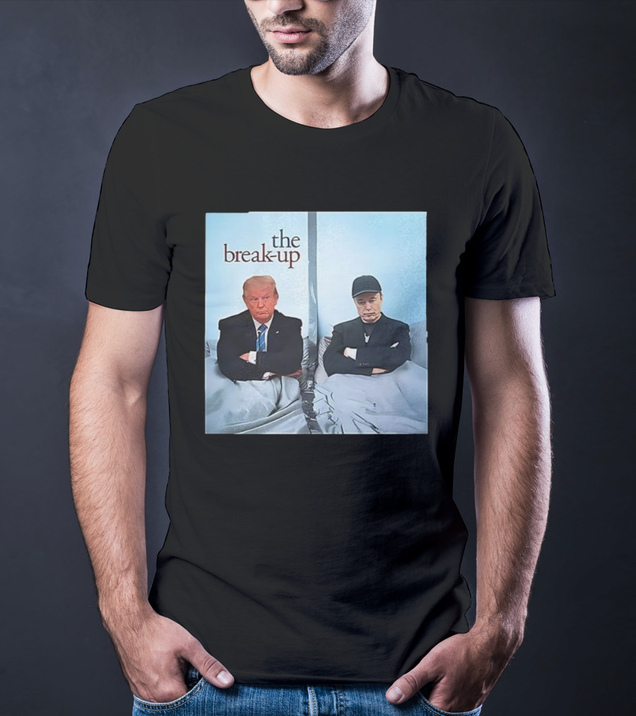 The Break-up Trump And Elon Musk Bed Divider T-Shirt