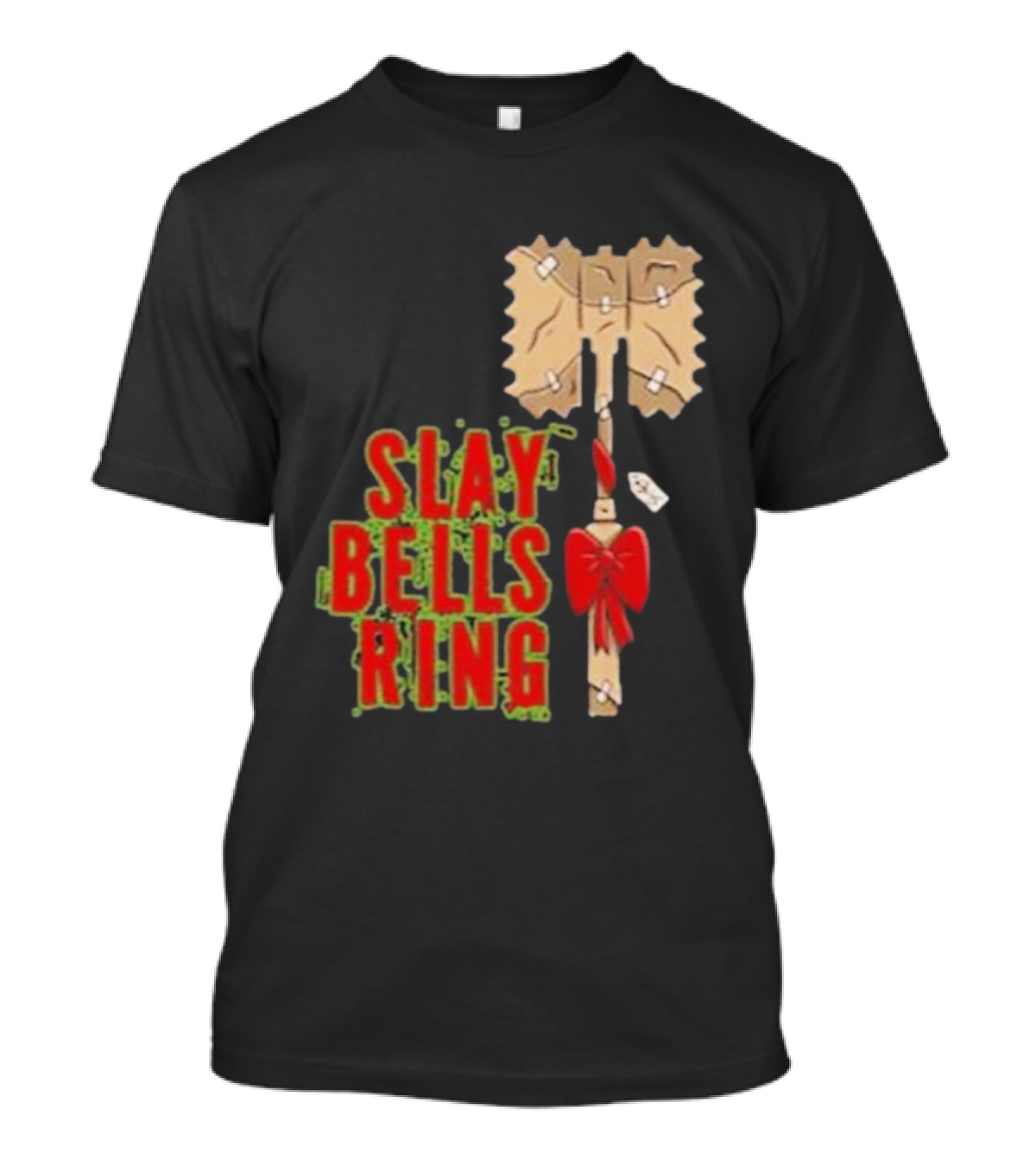 Warhammer Slay Bells Ring Christmas Red Gobbo Logan Image Details T-Shirt
