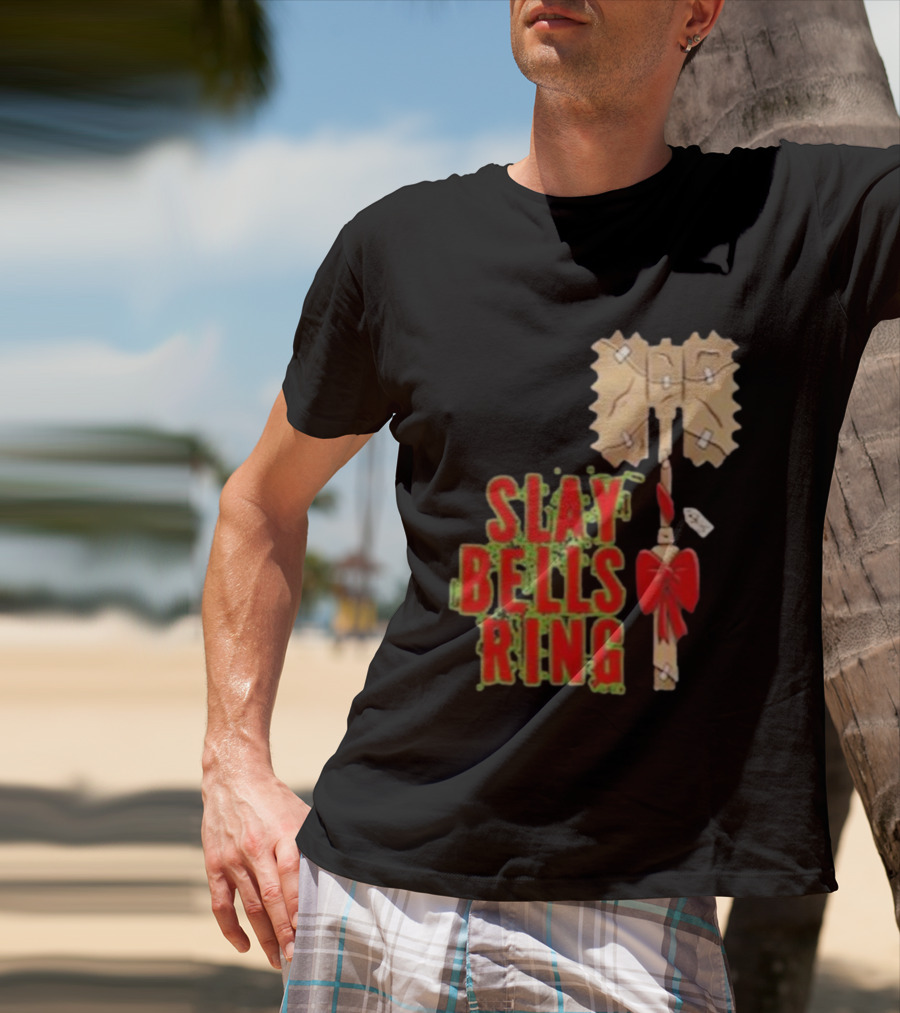 Warhammer Slay Bells Ring Christmas Red Gobbo Logan Image Details T-Shirt