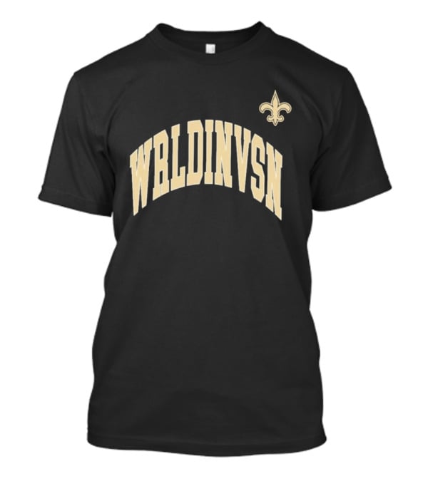 WRLDINVSN New Orleans Saints Fleur-de-Lis Collaboration T-Shirt