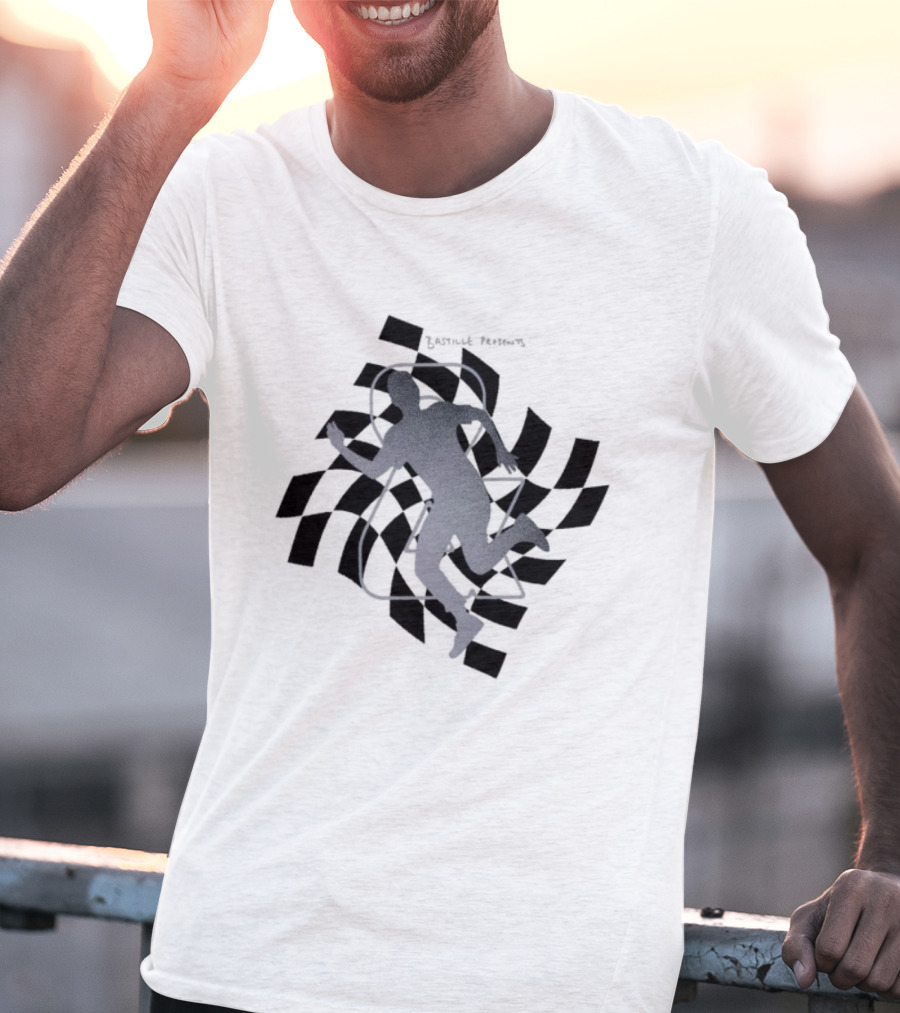 Bastille Checkered Runner Iconic Silhouette T-Shirt