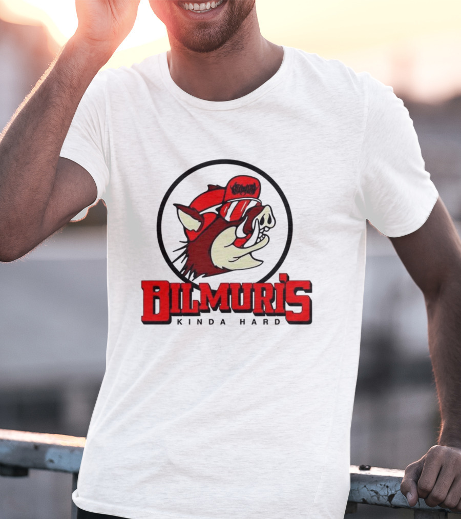 Bilmuri Hog-Ee’s Kinda Hard Red Hat Bear Logo T-Shirt