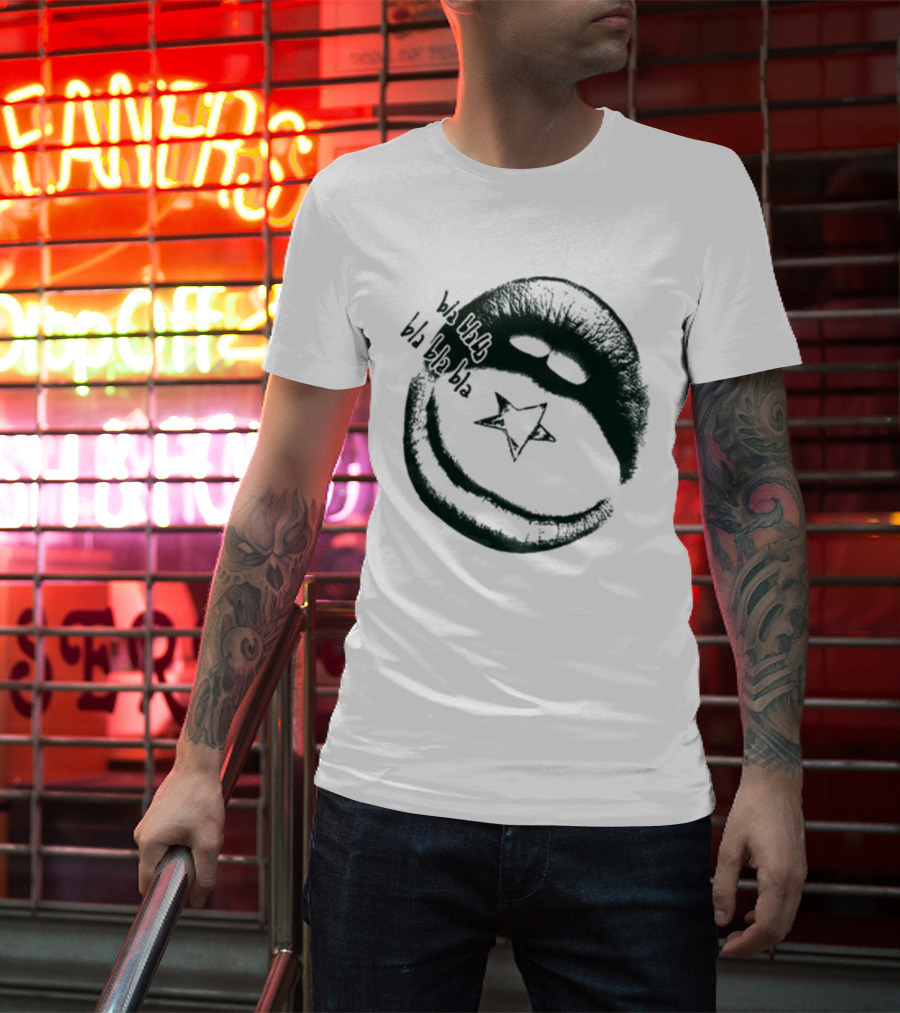 Maneskin Bla Bla Bla Rush Star And Smile T-Shirt