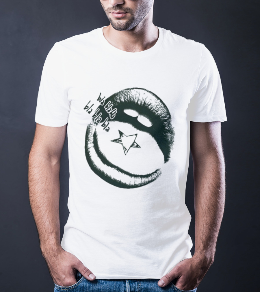 Maneskin Bla Bla Bla Rush Star And Smile T-Shirt