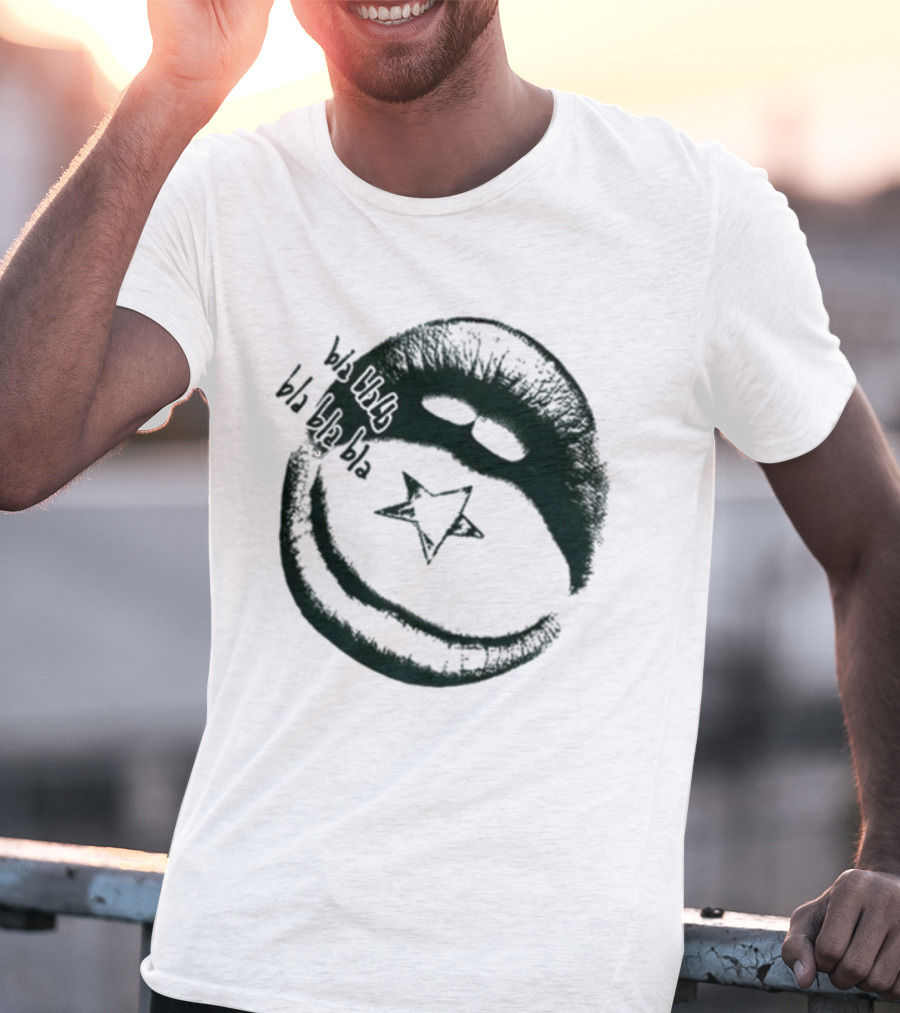 Maneskin Bla Bla Bla Rush Star And Smile T-Shirt