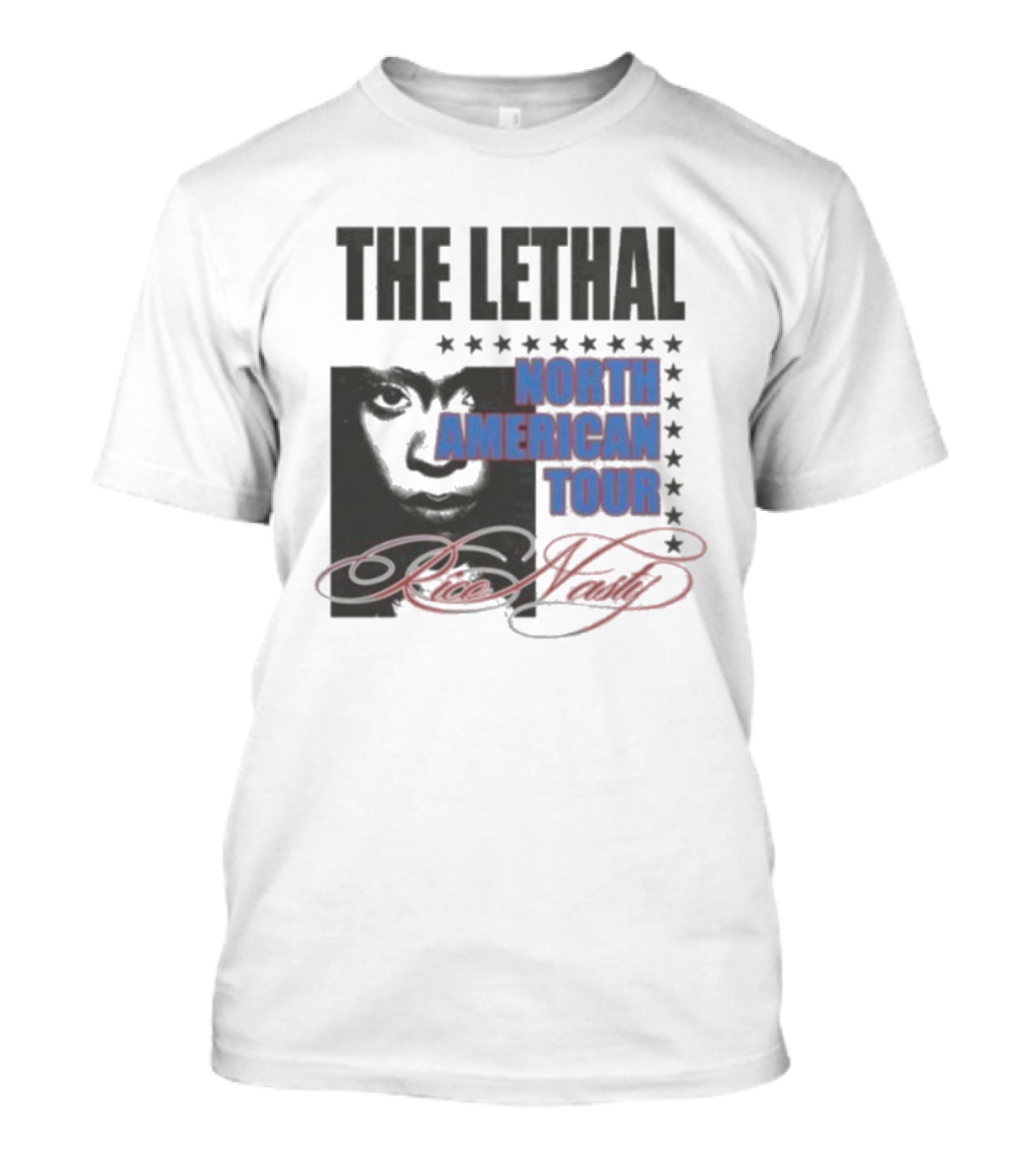 Rico Nasty The Lethal North American Tour 2025 2026 Stars Smiling Face T-Shirt