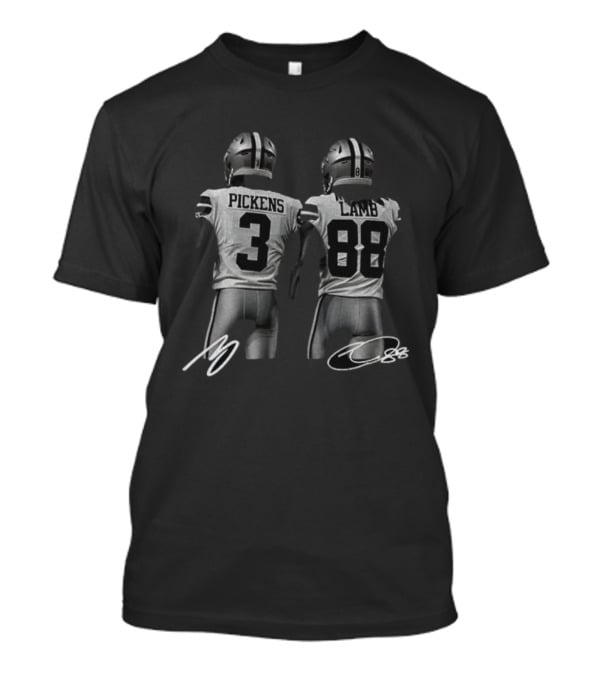 George Pickens Ceedee Lamb Dallas Cowboys Signature Jerseys T-Shirt