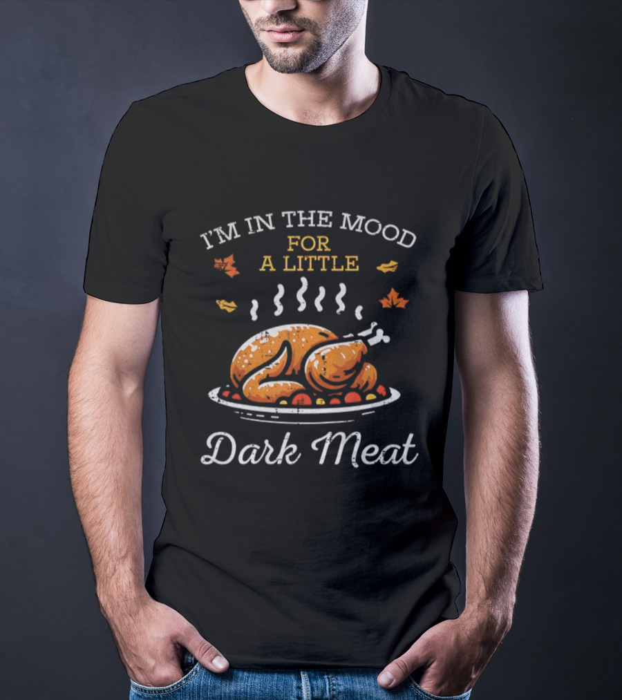 I'm In The Mood For A Little Dark Meat Thanksgiving Turkey Humor T-Shirt