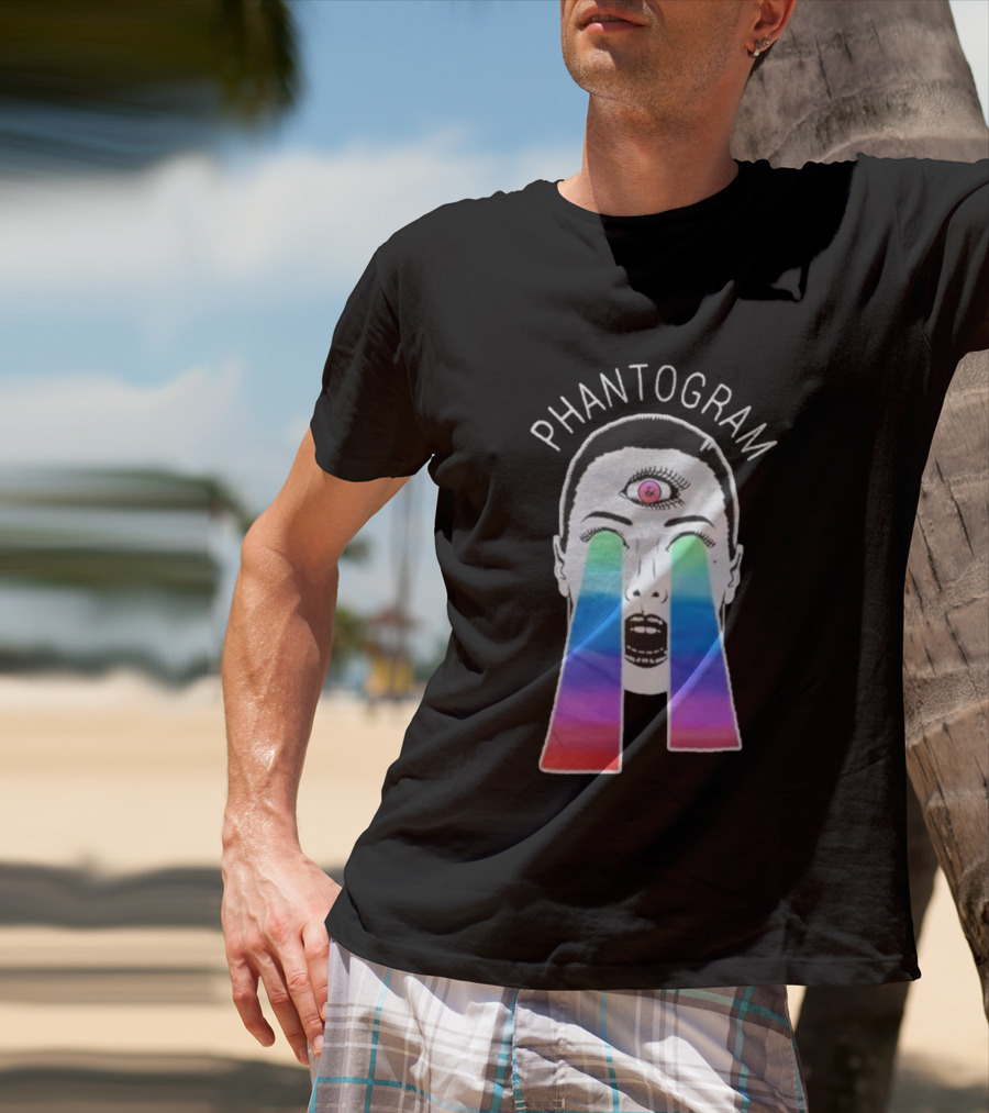 Phantogram Psychedelic Laser Eyes Third Eye Design T-Shirt