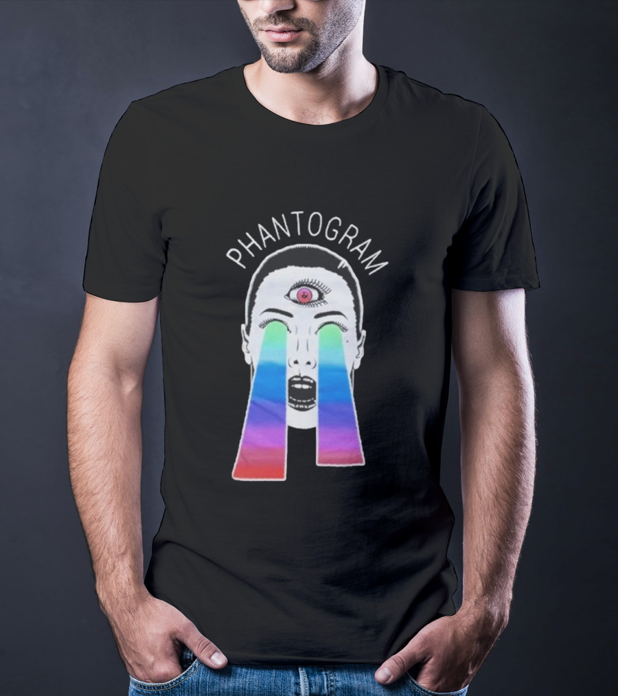 Phantogram Psychedelic Laser Eyes Third Eye Design T-Shirt