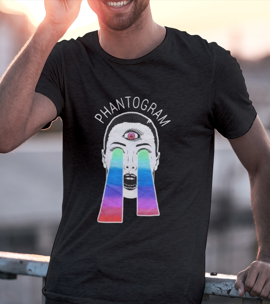 Phantogram Psychedelic Laser Eyes Third Eye Design T-Shirt