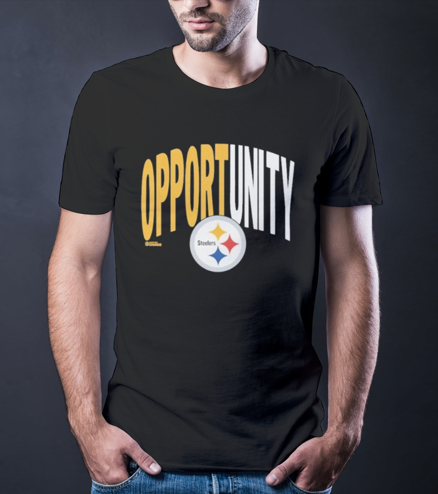 Pittsburgh Steelers Opportunity Inspire Change NFL Logo T-Shirt