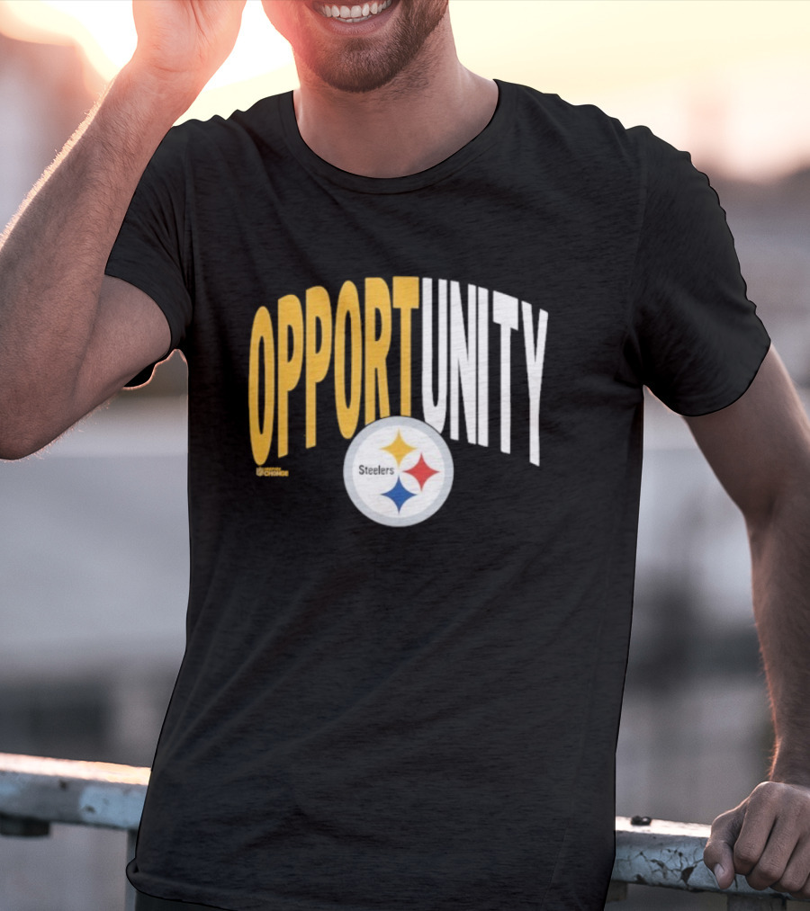 Pittsburgh Steelers Opportunity Inspire Change NFL Logo T-Shirt