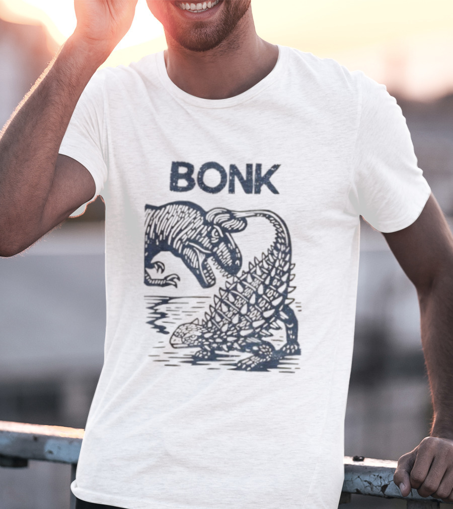 Bonk Dinosaur Comic Prehistoric Humor T-Shirt