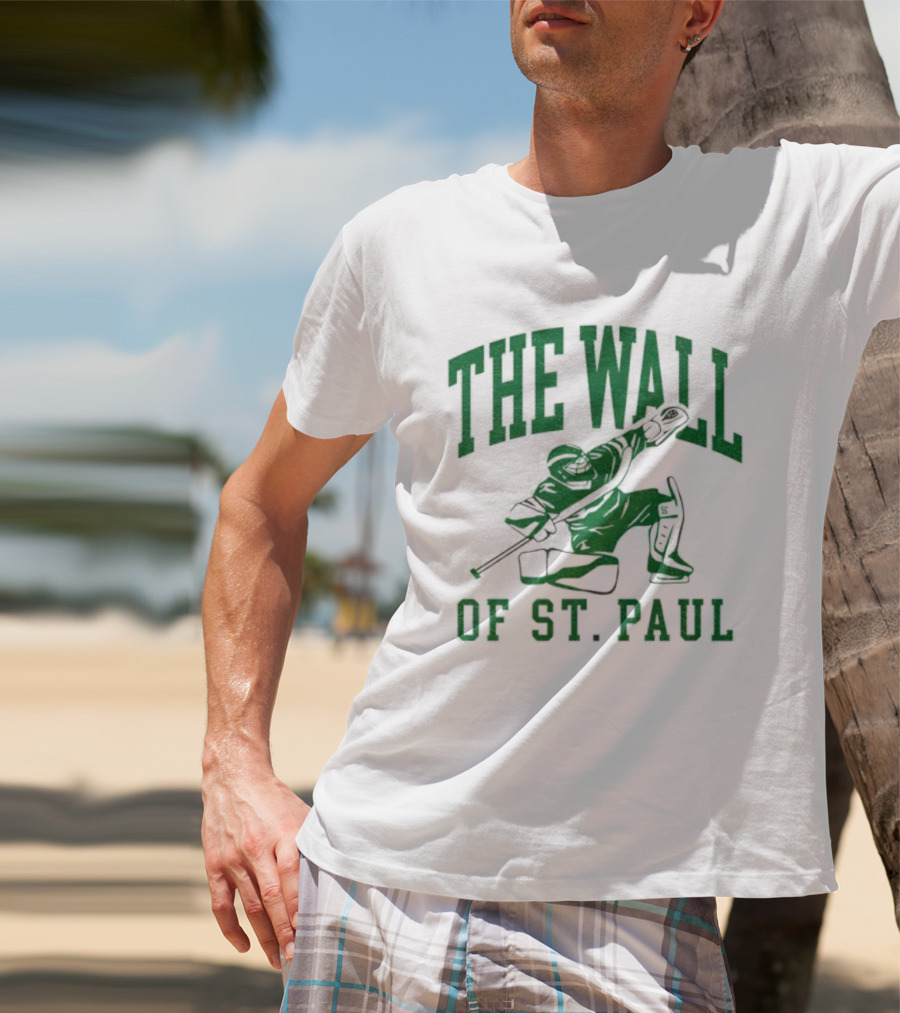 The Wall Of St. Paul Hockey Goalie Iconic Sports Design T-Shirt
