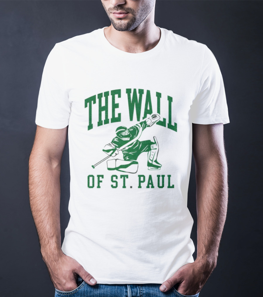 The Wall Of St. Paul Hockey Goalie Iconic Sports Design T-Shirt