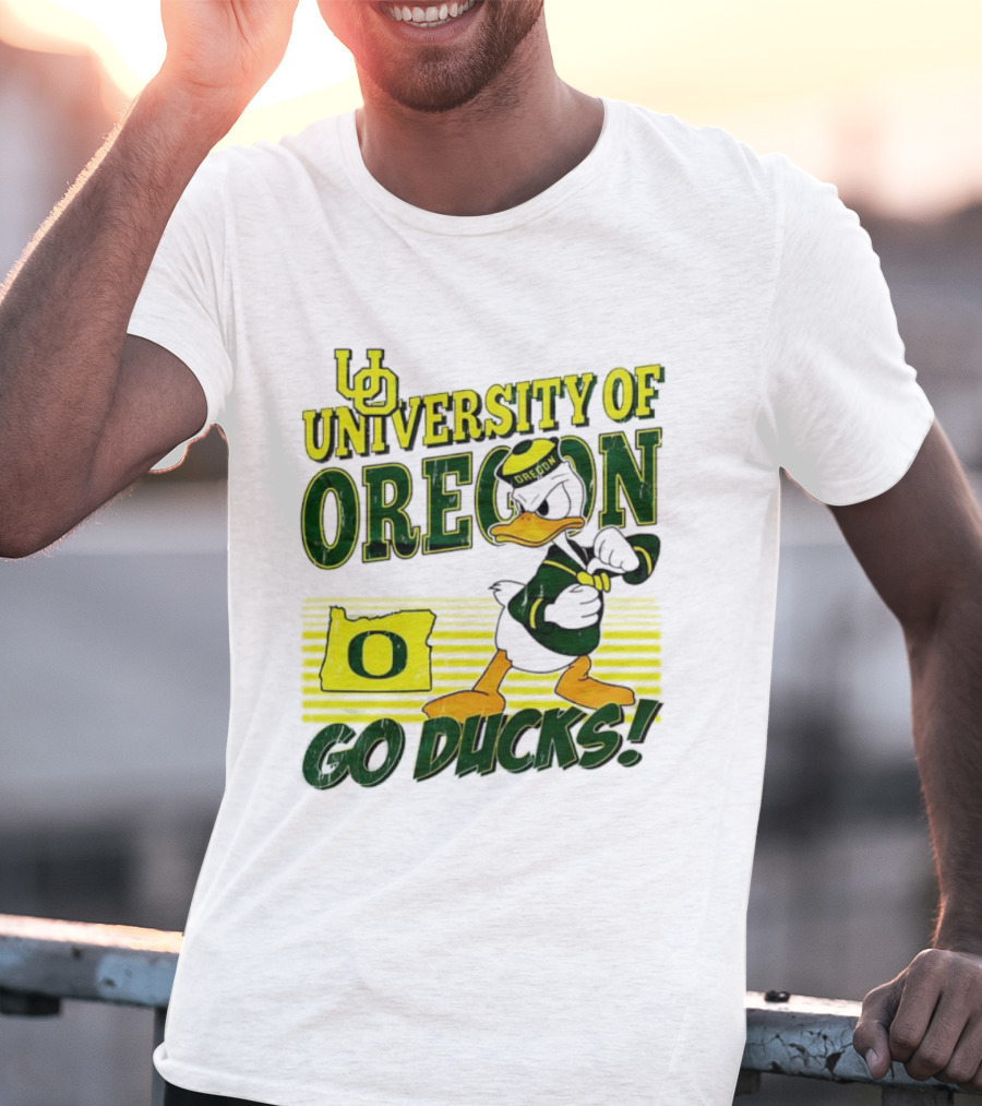 University Of Oregon Donald Duck Go Ducks Mascot T-Shirt