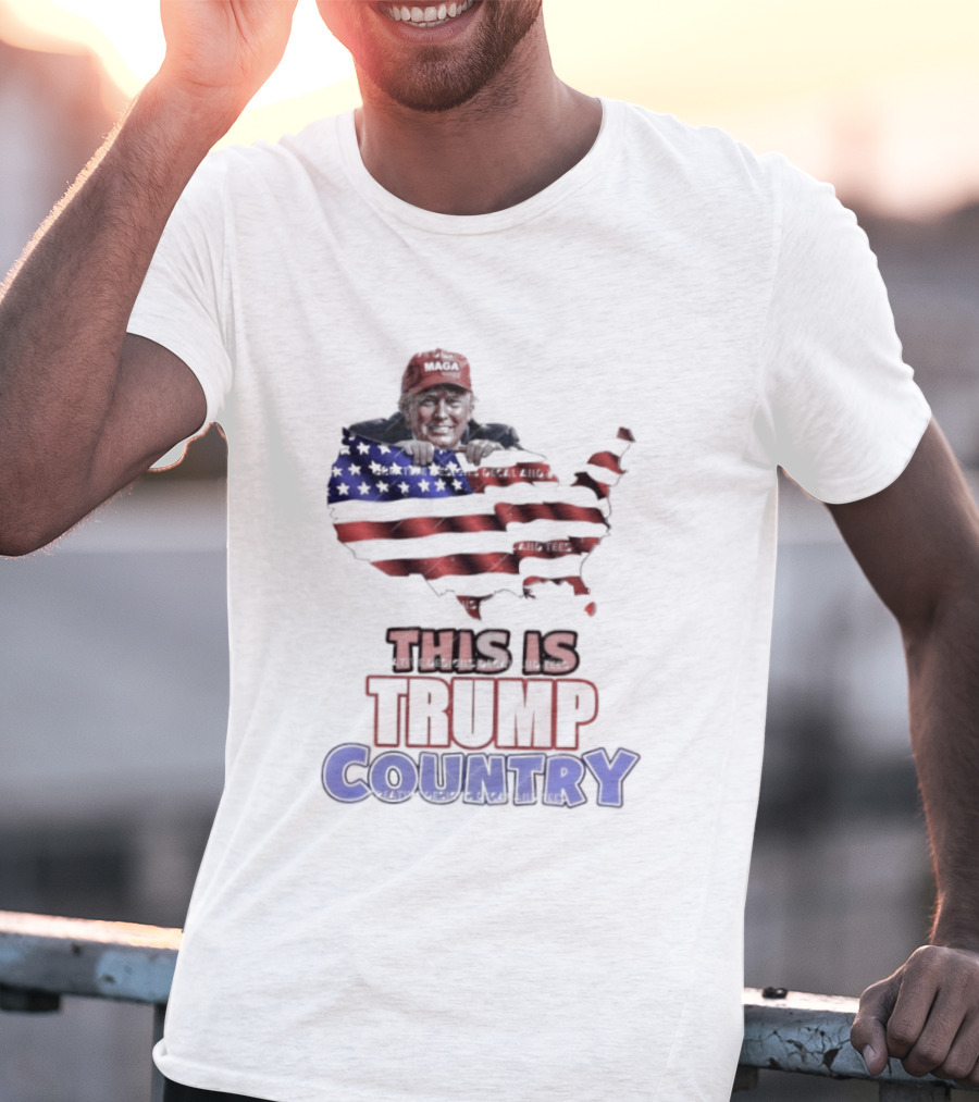 This Is Trump Country USA Flag MAGA America T-Shirt