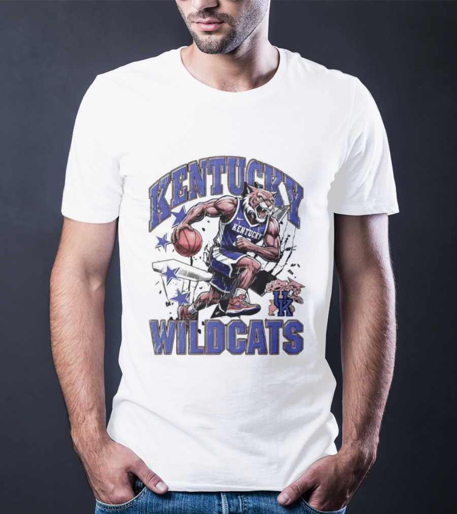 Kentucky Wildcats Basketball Mascot UK Team Wildcats T-Shirt