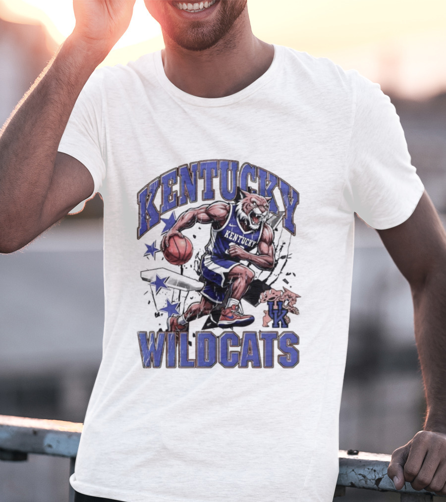 Kentucky Wildcats Basketball Mascot UK Team Wildcats T-Shirt