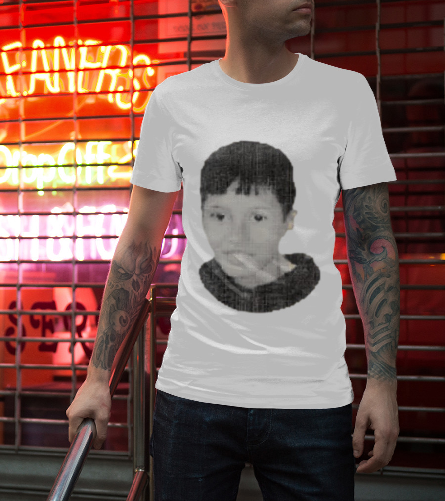 Mini Mamzah Retro Pixelated Portrait T-Shirt