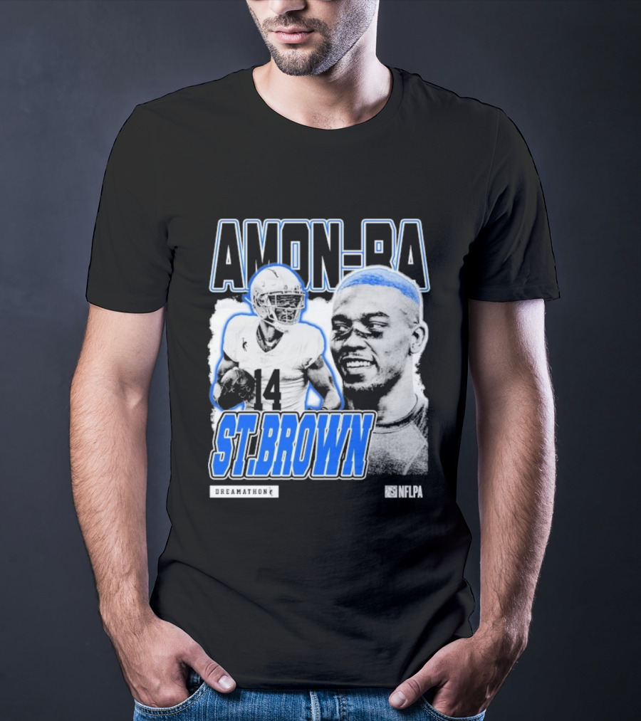 Amon-Ra St. Brown Dreamathon 14 Football Aesthetic T-Shirt