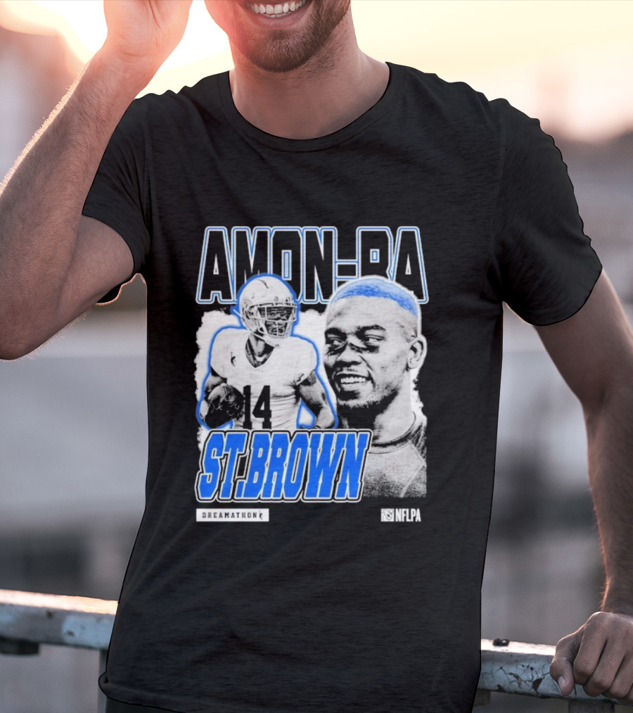 Amon-Ra St. Brown Dreamathon 14 Football Aesthetic T-Shirt