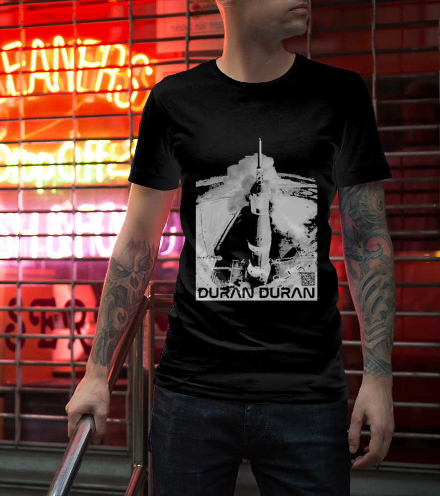 Duran Duran Rocket Launch Space Exploration Music Theme T-Shirt