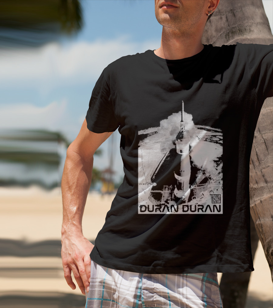 Duran Duran Rocket Launch Space Exploration Music Theme T-Shirt
