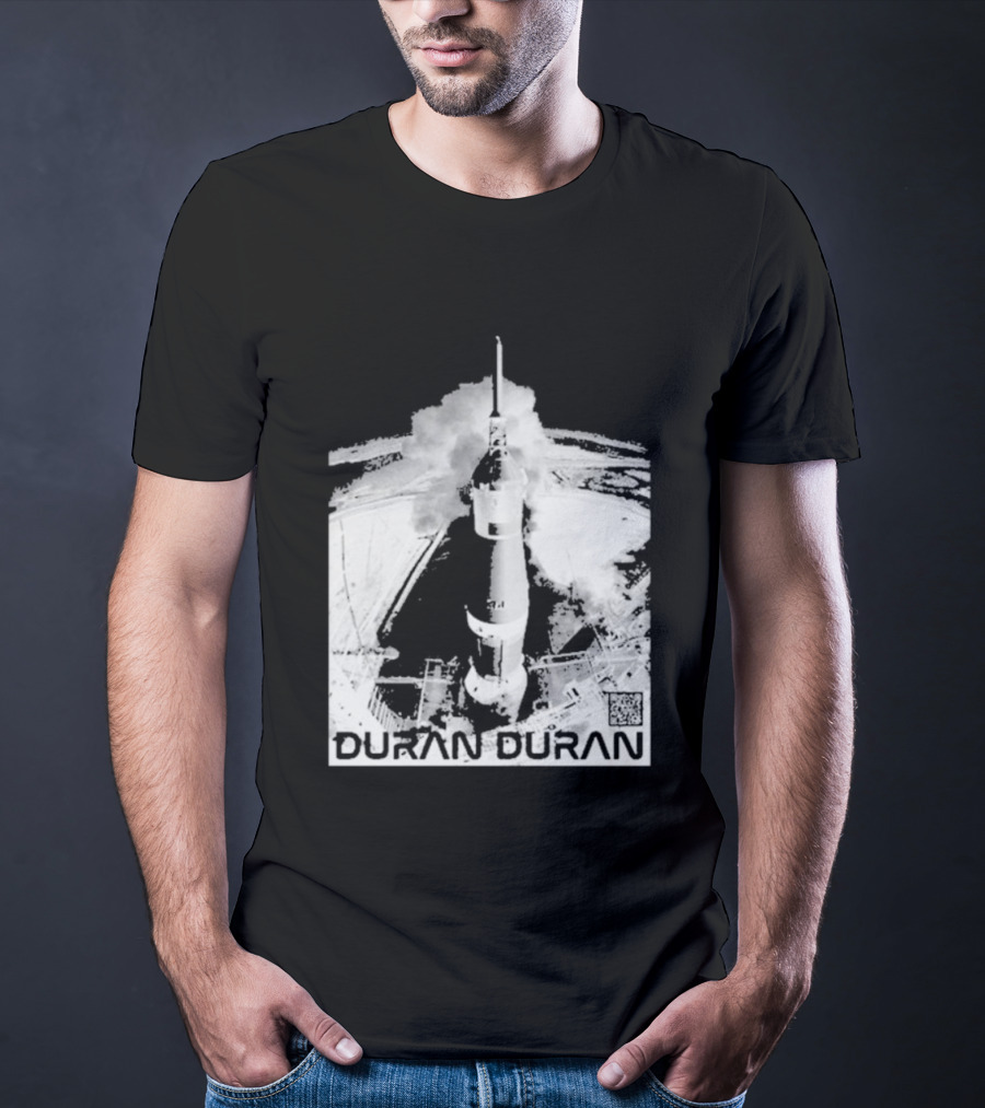 Duran Duran Rocket Launch Space Exploration Music Theme T-Shirt