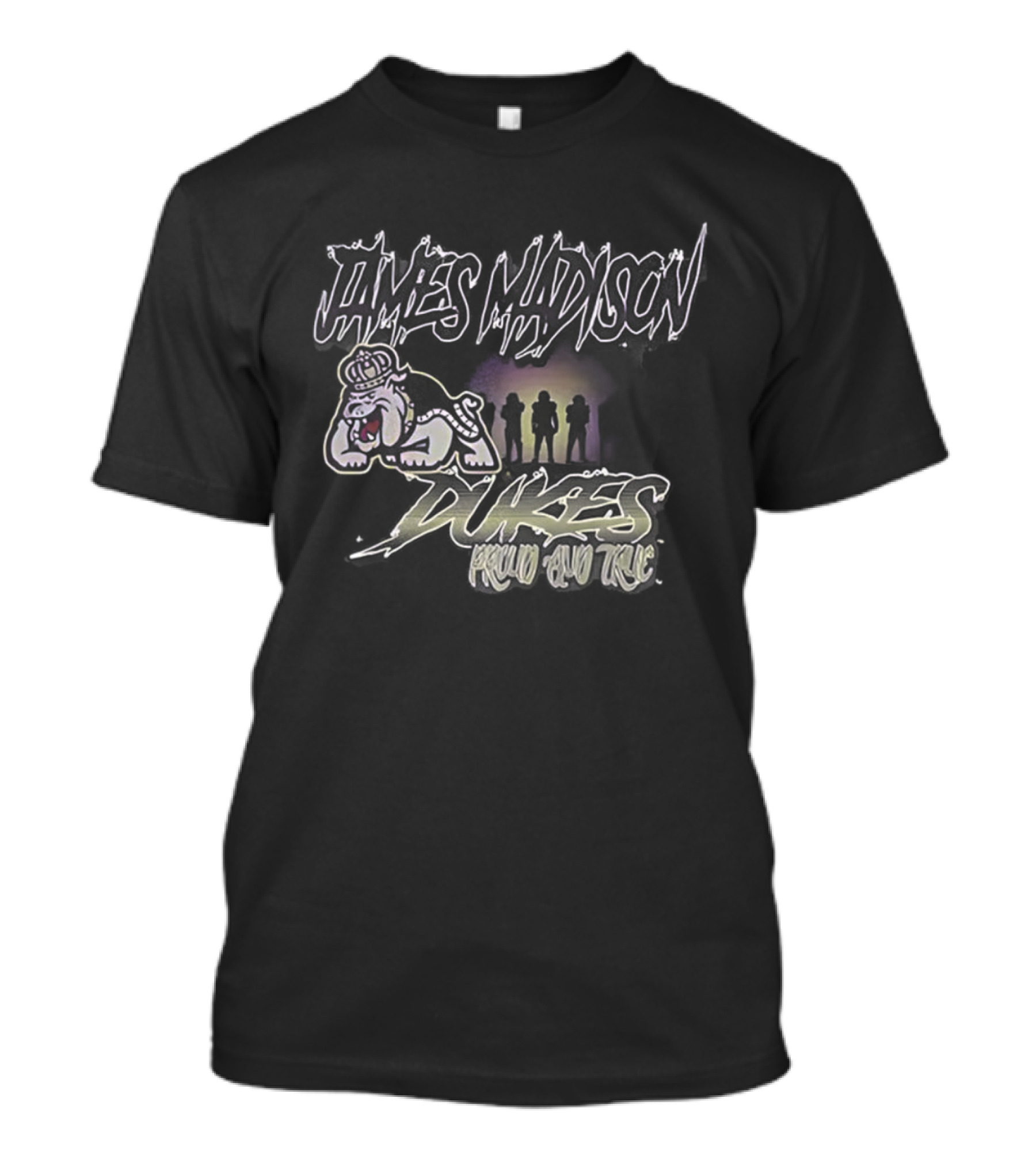 James Madison Dukes Proud Football Team Spirit Mascot T-Shirt