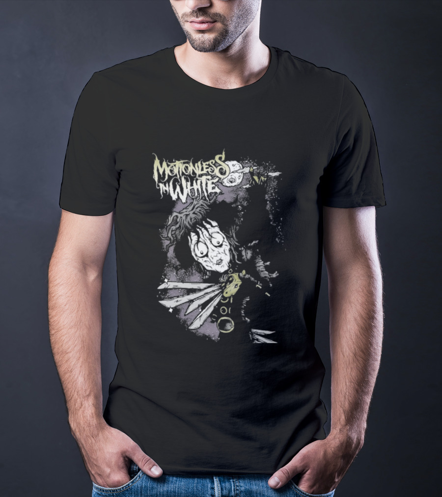 Motionless In White Edward Scissorhands Skeleton Punk Aesthetic T-Shirt