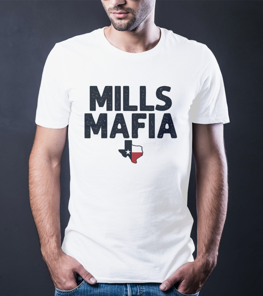 Mills Mafia Davis Mills Houston Texans Football Texas Map T-Shirt