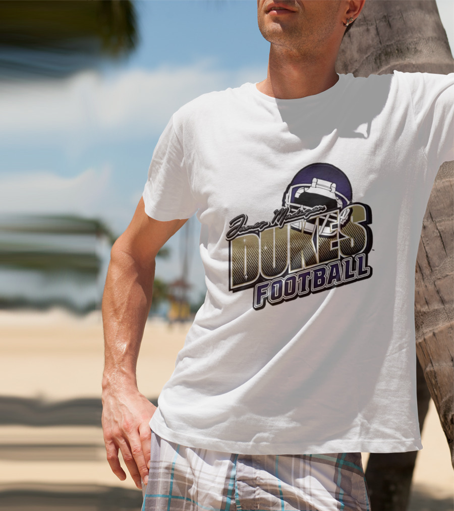 James Madison Dukes Football Helmet T-Shirt