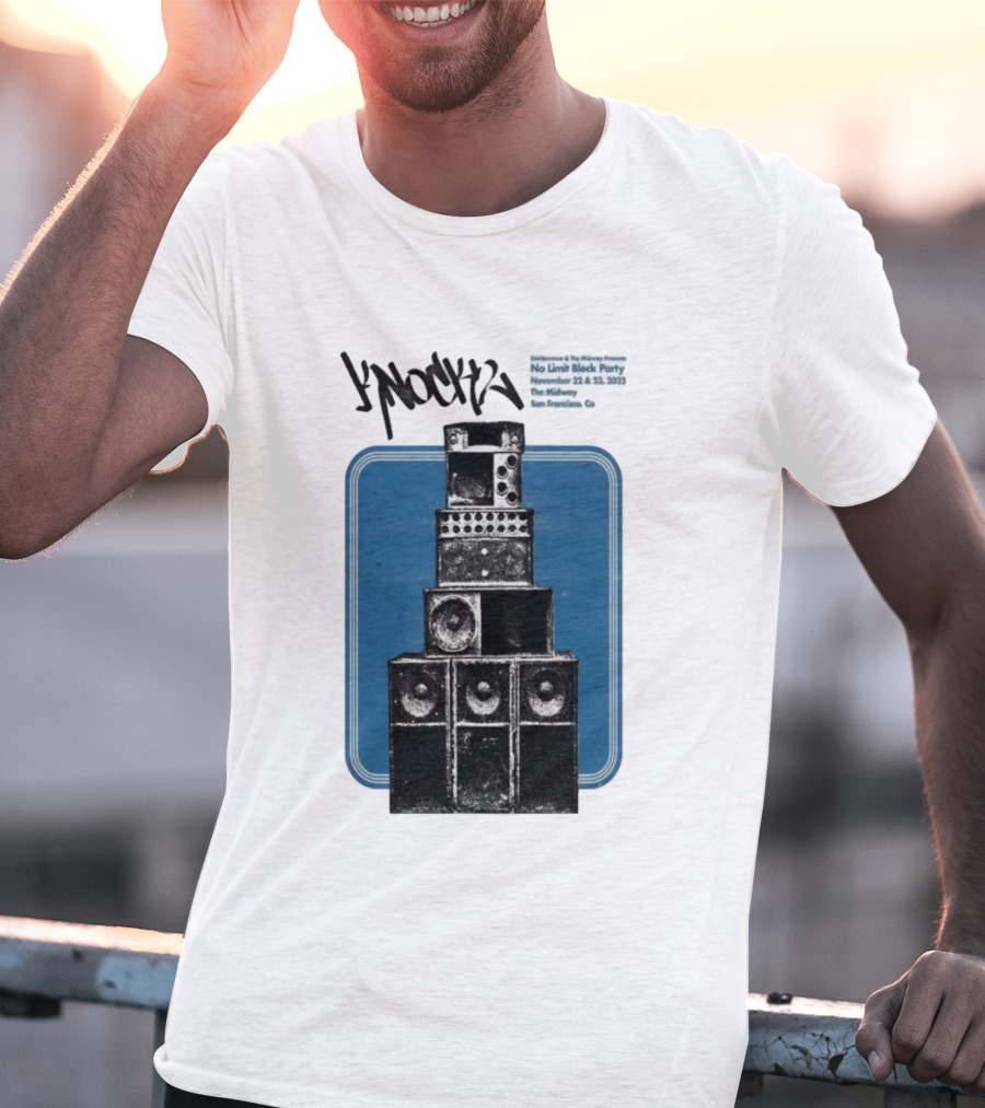 Knock2 No Limit Block Party November 22-23 2025 The Midway San Francisco CA T-Shirt