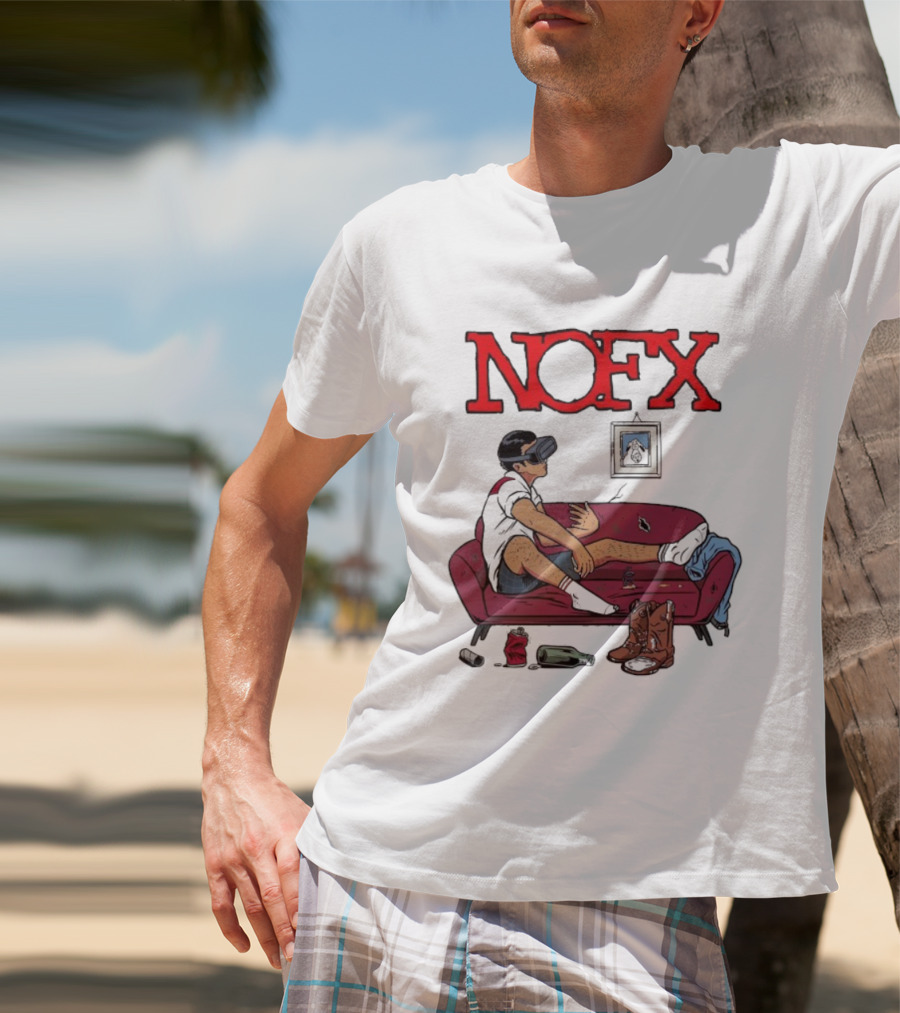NOFX Virtual Reality Couch Boots T-Shirt