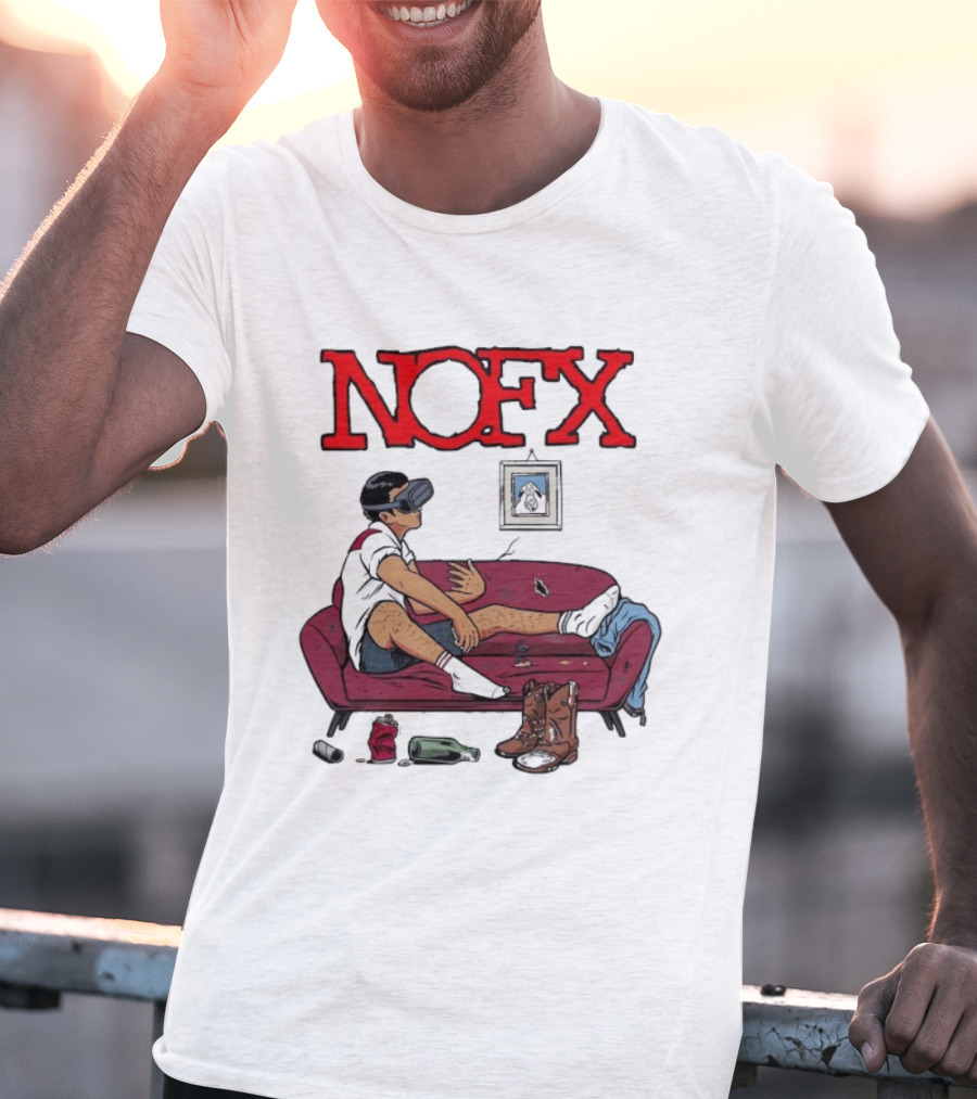 NOFX Virtual Reality Couch Boots T-Shirt