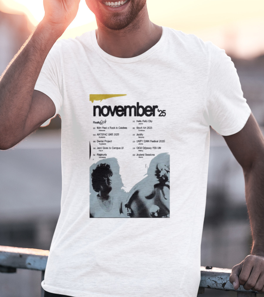 Reality Club November 2025 Jakarta Palace Bandung Surabaya Lampung Semarang Jogja Medan Makassar Padang T-Shirt