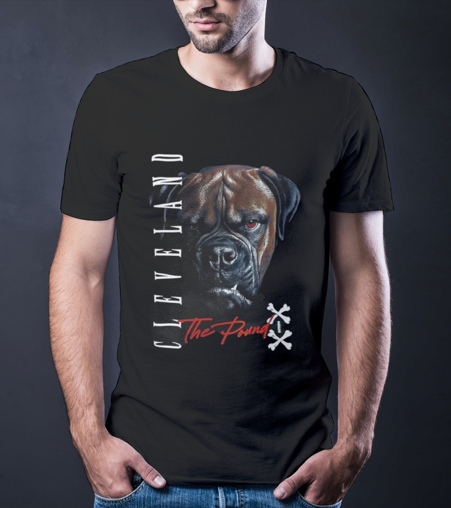 Cleveland Browns The Dawg Pound Boxer Dog Football Fan Art T-Shirt