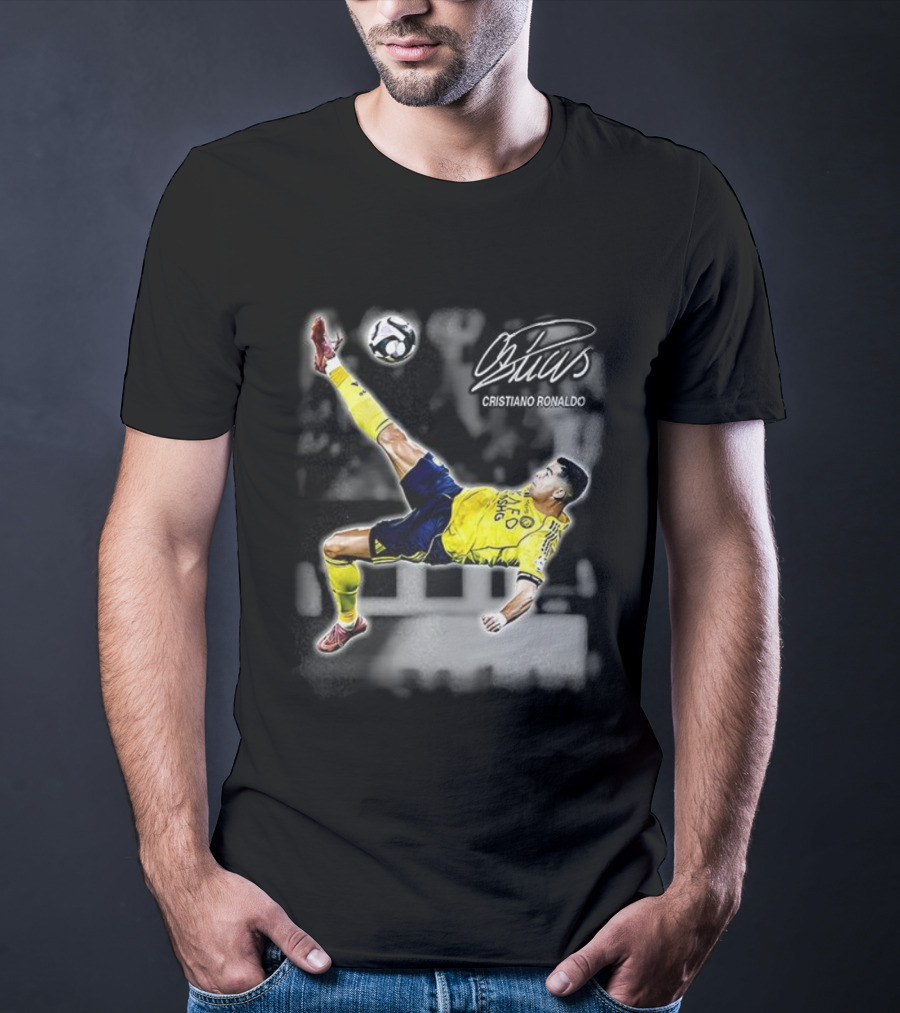 Cristiano Ronaldo Bicycle Kick 2025 Signature T-Shirt