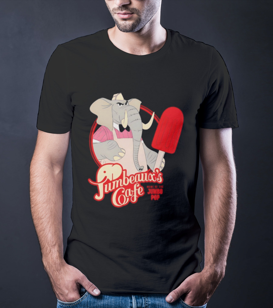 Disney Zootopia Jumbeaux’s Cafe Elephant Character Holding Ice Pop T-Shirt