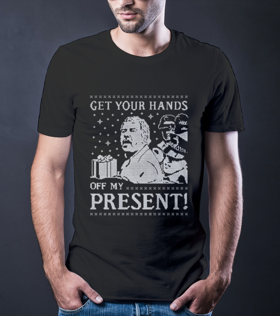 Get Your Hands Off My Present Xmas Funny Stormtrooper Christmas Sweater T-Shirt
