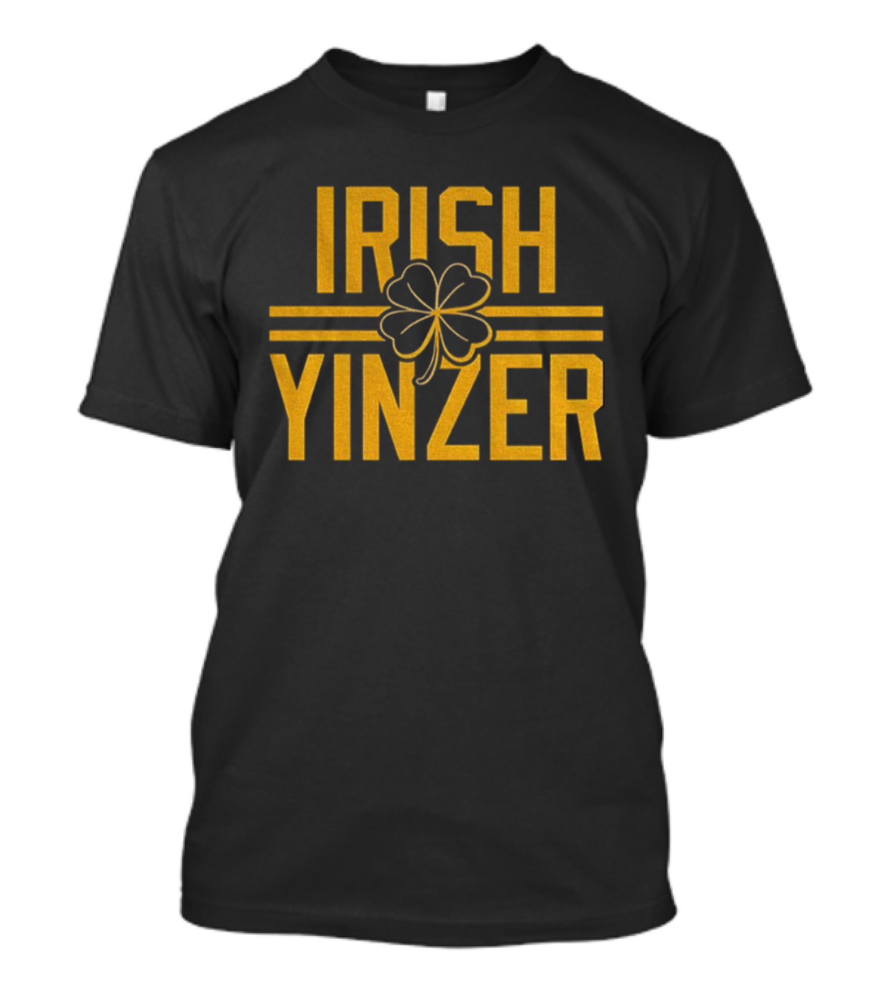 Irish Yinzer Shamrock Pittsburgh St Patricks Day 412 Yinzer Nation Steel City Football T-Shirt