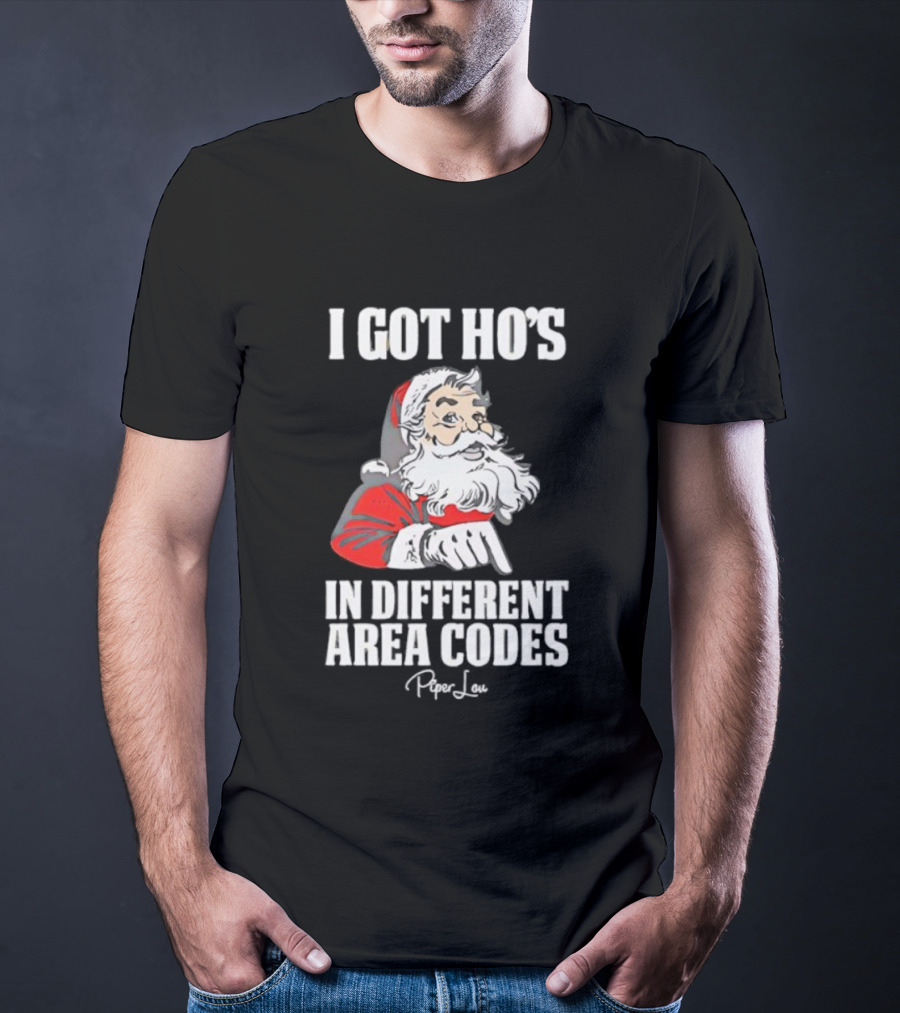 Santa Claus I Got Ho's In Different Area Codes T-Shirt