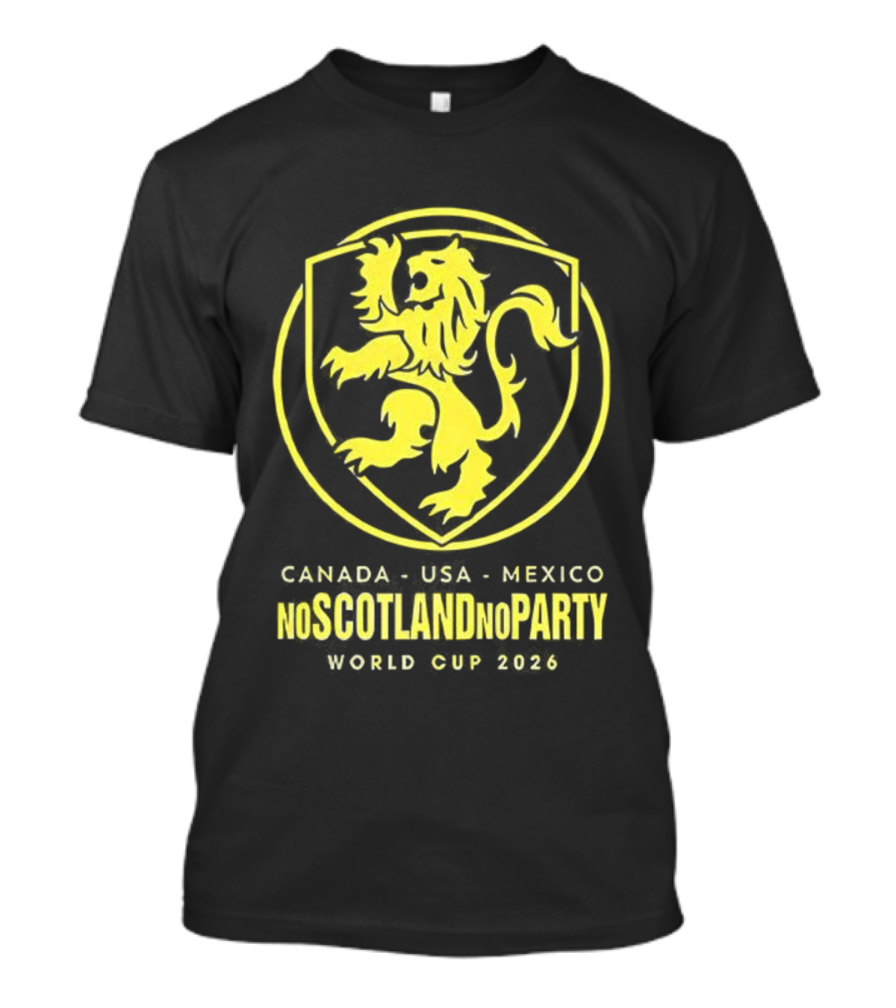 Scotland World Cup 2026 No Scotland No Party Canada USA Mexico T-Shirt