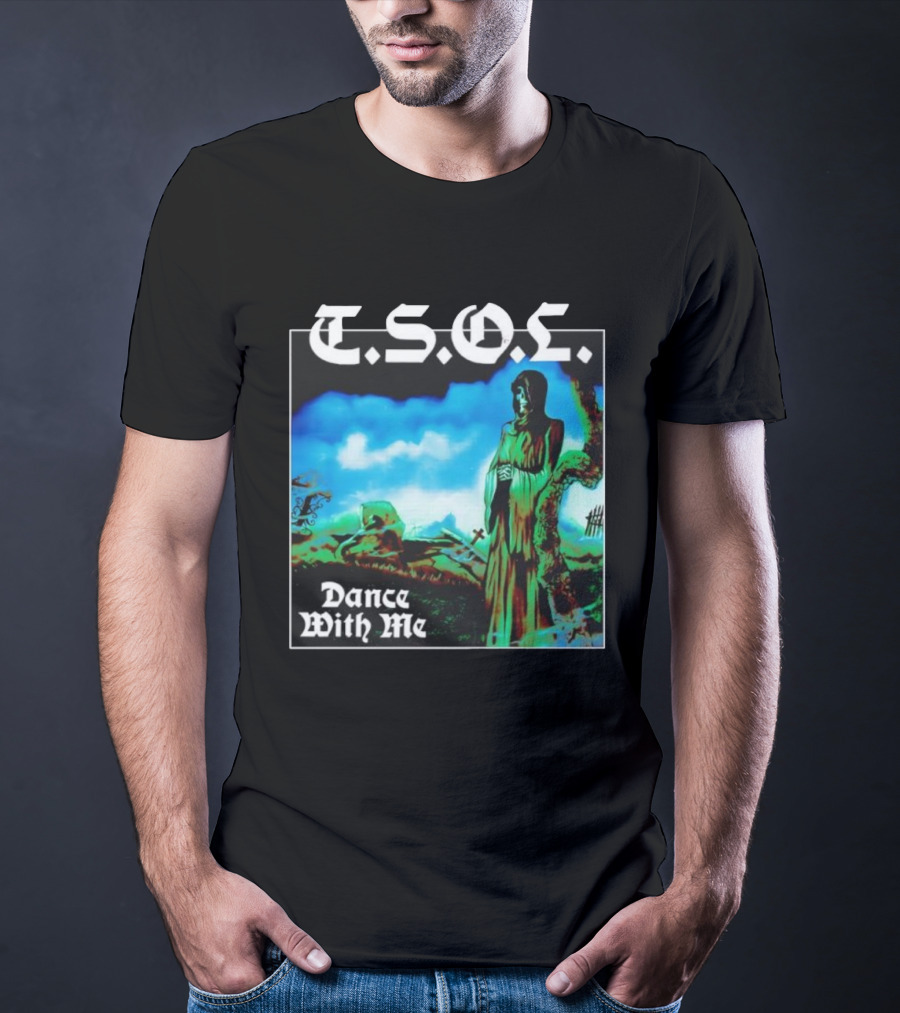 T.S.O.L. Dance With Me Album Art Cemetery Scene T-Shirt